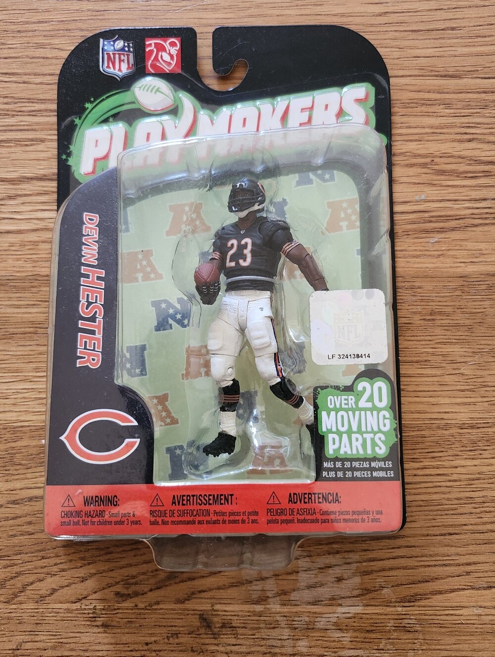 Devin Hester Action Figure - NFL Chicago Bears Navy & White